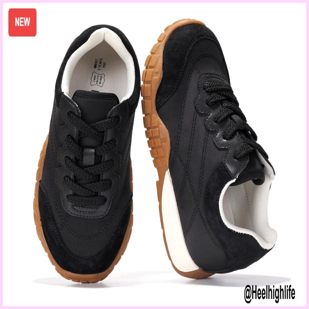 Lightweight Sneakers with Memory Foam Insole, Slip-Resistant Walking Shoes